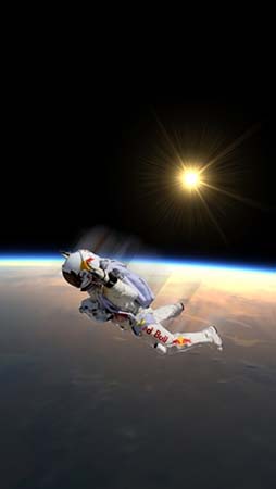 IPhone 5 Background Red Bull Stratos 03